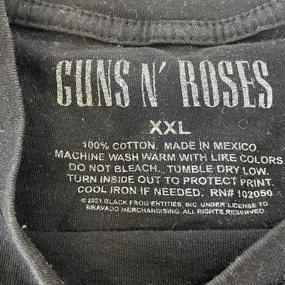 Guns N Roses Men Black Bullet Logo Rock Band T-shirt Sz   XXL‎ Pop Rock Music - Picture 4 of 5